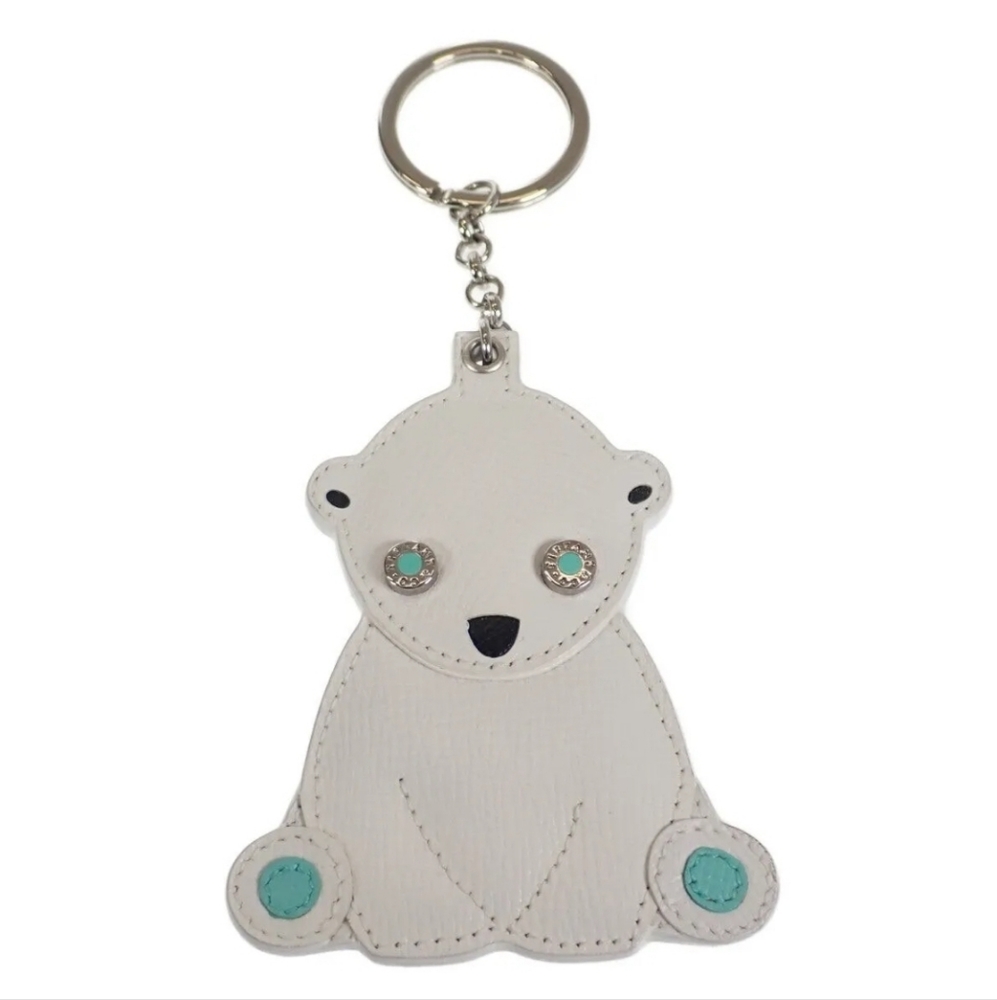 Authentic Tiffany & Co Leather Polar Bear Charm *new*